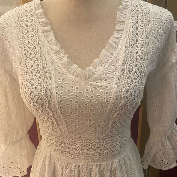 Love Sam Vivienne 100% cotton embroidered dress, XS - Picture 5 of 14
